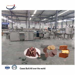 Nuove Macchine Economiche Semi-automatiche ad Alta Precisione da 400mm 600mm <span class=keywords><strong>per</strong></span> la Produzione di Barrette di Cioccolato, Biscotti e Wafer Ricoperti di Farina e Frutta Secca - Product Image 3