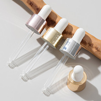 Accessoires compte-gouttes d'huile essentielle cosmétique de 18mm avec ampoule de tube de verre et bouchon de bouteille