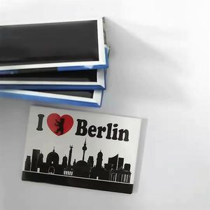 Aimant de réfrigérateur en étain, souvenir touristique de <span class=keywords><strong>Berlin</strong></span>, <span class=keywords><strong>Allemagne</strong></span>, avec autocollant métallique de <span class=keywords><strong>ville</strong></span>, promotionnel pour les voyages - Product Image 2