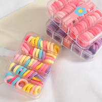 Lot de 60 élastiques à cheveux en caoutchouc pour femmes, filles, adolescentes, bébés et enfants – Adorables cercles élastiques en nylon pour cheveux