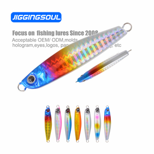 JIGGINGSOUL-RTS029-40g60g80g Leurre de pêche artificiel en métal pour jigging et lancer, type wobbler, à coulée rapide, pour thon, bar et <span class=keywords><strong>maria</strong></span>, pour pêche depuis le rivage - Product Image 1
