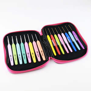 เครื่องมือถักโครเชต์อลูมิเนียม100ชิ้นพร้อมส่วนประกอบถักโลหะเครื่องมือทำมือสำหรับผู้ใหญ่ - Product Image 5