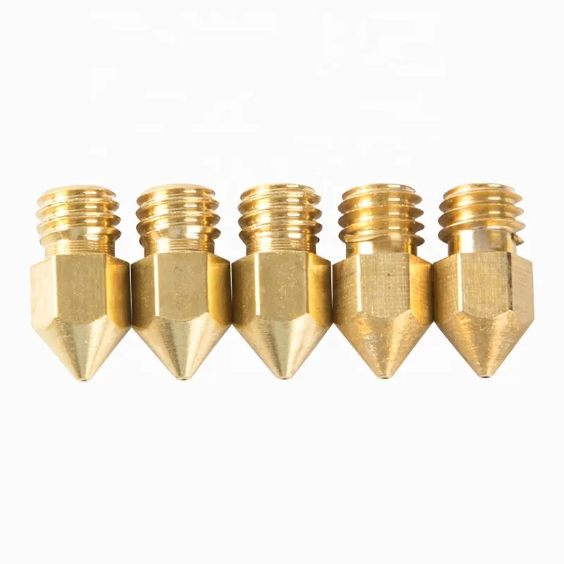 Creality 0.2mm/0.3mm/0.4mm/0.5mm/0.6mm for 1.75mm Extruder Print Head Brass Nozzle