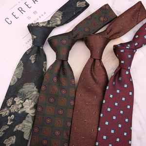 New Style 8cm Casual Silk Business Neck <b>Tie</b> with Box Custom Color Gift Wholesale Floral Print OEM Accepted for Men - Product Image 2