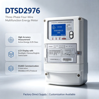 Compteur numérique intelligent triphasé EastSong DTSD2976, précision 0,2S, 3x220/380V, communication bidirectionnelle RS485, compteur de consommation maximale TOU