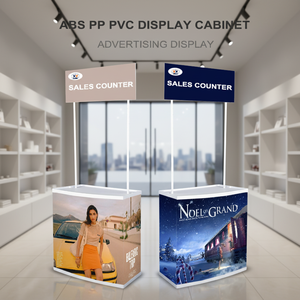 Tables de dégustation en plastique d'extérieur en gros d'usine, stands de promotion publicitaire légers et tables de promotion pliantes - Product Image 1