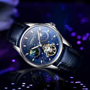 Reloj de Hombre Personalizado de Lujo, de Acero Inoxidable, con Movimiento Mecánico Automático Miyota, Resistente al Agua, Cronógrafo, Esfera con Agujas, Correa de 20 mm - Product Image 4
