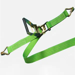 Heavy Duty Webbing Lashing Strap Rope 2 polegada 5 ton impressão do logotipo personalizado catraca tie down strap carga poliéster amarração cinto