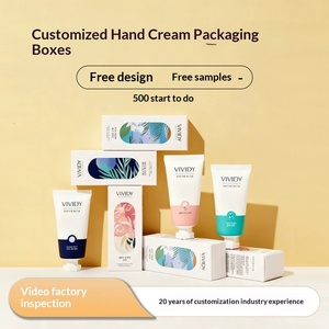 Custom Hand Cream Gift <b>Boxes</b>, <b>Small</b> Batch Corrugated Paper Packaging with Tuck Top Lid for Cosmetics - Product Image 1