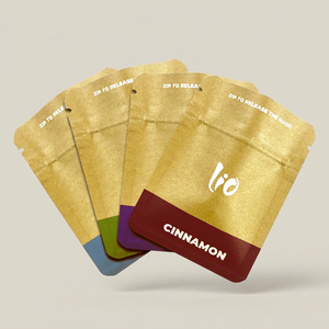 Custom Printed Kraft Paper Zipper Pouch With Tear Notch Food Grade biodegradable Packaging For Spices Seasoning - Product Image 1