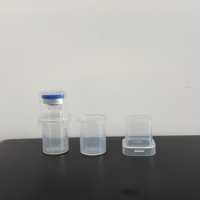 Boîte de rangement pour flacons en PET transparent, support rond en plastique pour flacons de 3 ml et 10 ml, 1 pièce