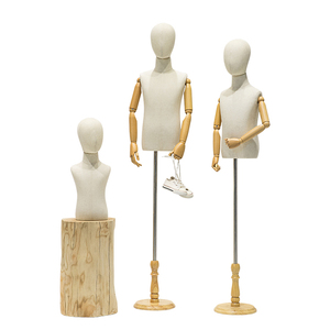 Maniquí para niños Tienda de ropa para niños y niñas Ventana de mesa para personas Soporte de exhibición de media longitud - Product Image 3