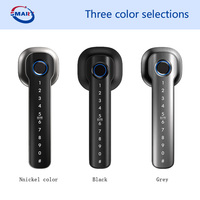 Serrure de porte intelligente à empreinte digitale certifiée CE pour la sécurité domestique, avec application Tuya BLE, carte mémoire, mot de passe, en acier