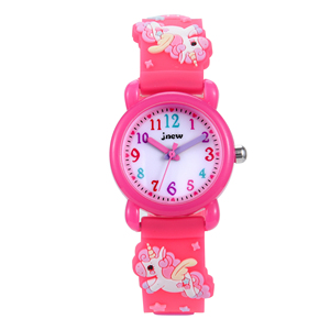Reloj de Pulsera para Niño con Diseño de Dibujos Animados OEM/ODM, Caja de Acero Inoxidable, Correa de Acrílico, Resistente al Agua 3BAR, Esfera Analógica, Movimiento de Cuarzo - Product Image 2