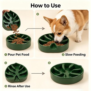 Ciotola in Ceramica per Cani a Lenta Alimentazione per un'Alimentazione Sana, Ecologica e Personalizzabile, Prodotti Affidabili per Animali Domestici - Product Image 2