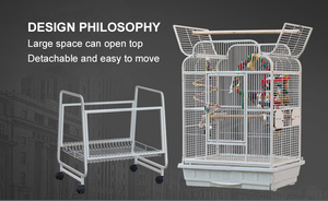 Üreme kuş kafes kaynak makinesi ısıtıcı kuş kafesi kapağı kanarya büyük papağan evcil hayvan kuş kafesi haddeleme - Product Image 3