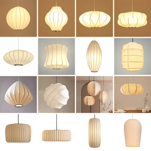 Lampada a sospensione in vimini di bambù in Rattan di bambù in tessuto naturale stile asiatico - Product Image 2