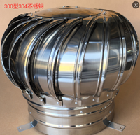 Ventilateur de toit à turbine éolienne en acier inoxydable 304 pour usine et entrepôt