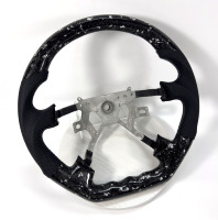 Volant en fibre de carbone forgée argenté pour Nissan Patrol Y61 2005-2014