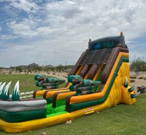 Toboggan gonflable géant commercial d'extérieur en PVC écologique personnalisable pour adultes <span class=keywords><strong>avec</strong></span> piscine pour jardin - Product Image 1