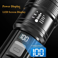 Lampe torche portable d'extérieur à lumière puissante, petit projecteur rétractable, lampe torche à lumière puissante à distance, lampe de camping ultra-lumineuse