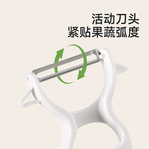 FaSoLa Plastic Peeler Stainless Steel 5 In 1 Multifunctional For <b>Fruits</b> <b>Vegetables</b> Kitchen <b>Tool</b> - Product Image 4