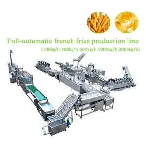 Baked Lays Potato Flakes Production Line Frozen French Fries Machine India Price