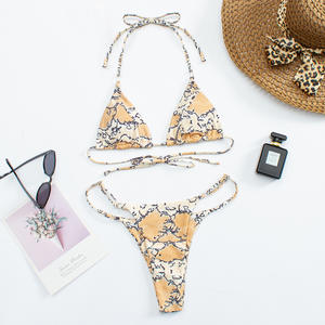 Traje de Baño de Dos Piezas para Mujer, Estilo Halter, Bikini Brasileño, Trikini, Cheeky, de la Marca Mills Sisters - Product Image 6