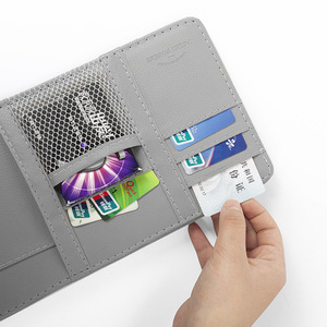 Car Cd Holder <b>Wallet</b> Organizer Gray Leather Sun Visor Card Holder With Multiple Compartments For <b>Documents</b> And Eyeglasses - Product Image 1