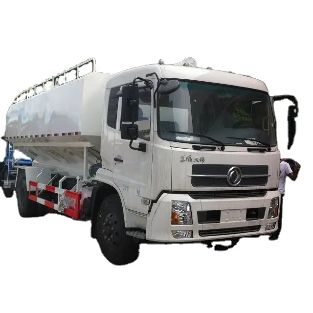 Camión de descarga de alimentos para animales, camión de cemento a granel seco