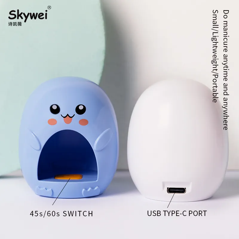 Маникюрная портативная и удобная лампа в виде яиц для индивидуального дизайна ногтей с милым дизайном