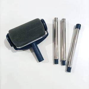 Nouvel ensemble d'outils de <span class=keywords><strong>peinture</strong></span> murale DIY 7 pièces <span class=keywords><strong>Rouleau</strong></span> auto-absorbant Tige télescopique Brosse à poils naturels Plastique Personnalisable OEM - Product Image 3