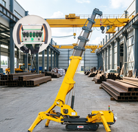 Grue araignée à entraînement hydraulique avec flèche de 18 m et jib long pour les tâches de levage dans les halls de centres de conférence