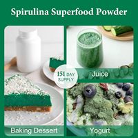Poudre de spiruline pure en marque propre, soutien immunitaire et antioxydants, riche en protéines végétales