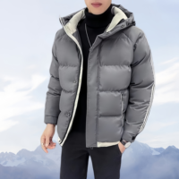 Nouvelle veste d'hiver pour homme, imperméable, chaude, en duvet, style puffer, grande taille, logo personnalisé, vestes puffer pour homme