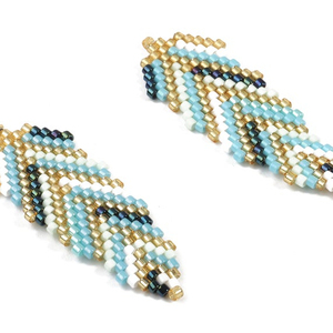 Pendientes de cuentas Miyuki, creaciones hechas a mano - Product Image 1