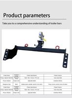 Dropshipping 6000lbs Steel Strengthen Towbar Exterior Accessory Parts for Caravan and Boat Tow Replacement Original Bumper
