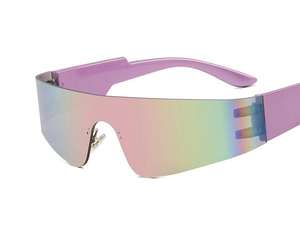 แว่นกันแดดทรงโอเวอร์ไซส์สไตล์ Y2K ไซเบอร์พังก์ สำหรับแฟชั่นสตรีทสไตล์อเมริกัน ป้องกันลม - Product Image 5