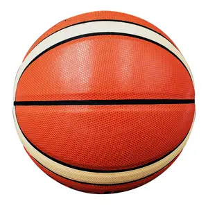 Pronto para enviar tamanho oficial e jogo de peso para basquete, tamanho atacado 5 6 7 bola de basquete