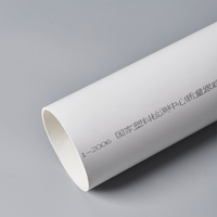 Tuyaux en PVC-U de haute qualité, recyclés, blancs, GB/T5836.1-2006, 160 mm, pour la plomberie