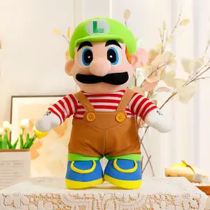 Superventas famoso personaje del juego Anime dibujos animados figura de acción Luigi Mario muñecos de peluche niños regalos juguetes para niños