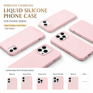 Custodia di Lusso in Silicone Liquido per <span class=keywords><strong>iPhone</strong></span> 17 Pro Max, Cover Protettiva Magnetica Soft Touch con Magnete, Ultra Sottile - Product Image 1