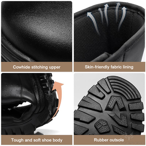Stivali da Moto Touring Retrò in Pelle da Uomo <span class=keywords><strong>Scarpe</strong></span> da Motociclista Impermeabili Antivento e Anticaduta <span class=keywords><strong>per</strong></span> Tutte le Stagioni - Product Image 5