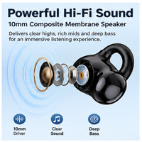 Écouteurs sans fil Bluetooth 5.4 TWS, écouteurs stéréo avec basses de 10 mm, charge Type-C, écouteurs intra-auriculaires sportifs pour la musique