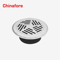 Diffuseurs de sol en aluminium et acier, diffuseur d'air tourbillonnant réglable pour faux-plancher, systèmes CVC à volume d'air variable/constant