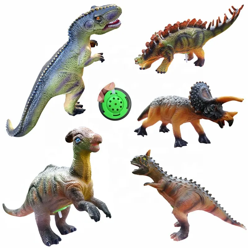 صور محاكاة 40 من الديناصورات في الفينيل للأطفال تأثيرات صوتية واقعية اضغط من من من من من نوع IC