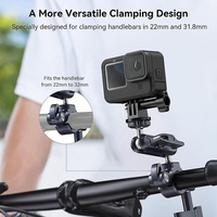 Super Clamp Fahrrad clip Kamera halterung Motorrad lenker halterung für Gopros und Action-Kameras