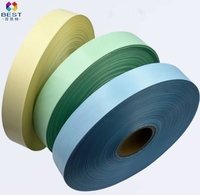 Ruban de satin en polyester en gros d'usine, rouleau de ruban de satin double face multicolore, satin entièrement mat