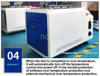 Medidor de Temperatura de Distorsión por Calentamiento Vicat de PVC, Tipo Botón Eléctrico, Aparato Vicat Automático