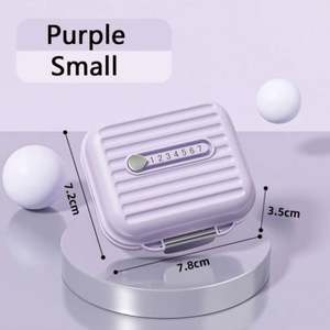 Trousse médicale, boîte de rangement pour médicaments et pilules, boîte compacte hebdomadaire avec système de verrouillage pour les voyages en plein air, multi-usages - Product Image 6